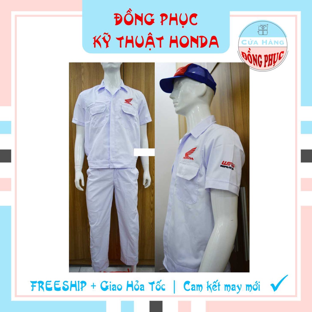 ĐỒNG PHỤC NHÂN VIÊN KỸ THUẬT VIÊN - KỸ THUẬT TRƯỞNG CHÍNH HÃNG HONDA, ĐÚNG CHUẨN CỦA HEAD, Gía sỉ!
