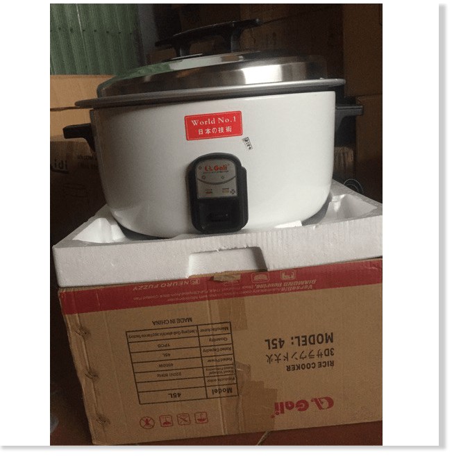 Nồi Cơm Điện Công Nghiệp Max Gali 4500W 45L BH 12 Tháng