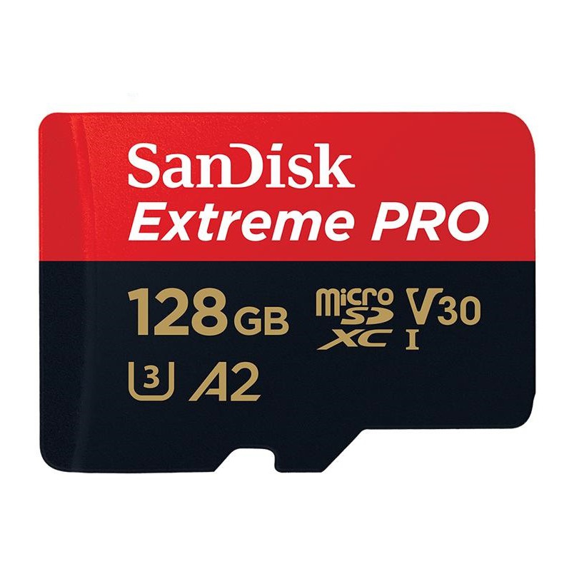 Thẻ Nhớ MicroSDXC SanDisk Extreme Pro V30 U3 4K A2 128GB R170MB/s W90MB/s (Đen đỏ)