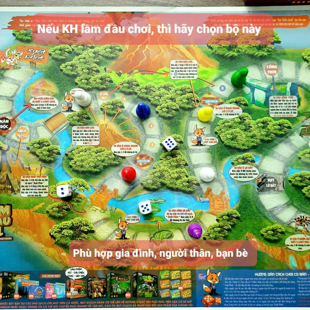 Board game-Đi tìm kho báu mini 1 Foxi-đồ chơi phát triển tư duy-dễ chơi-vui nhộn-giá siêu rẻ Shop Đồ Chơi MeduShop