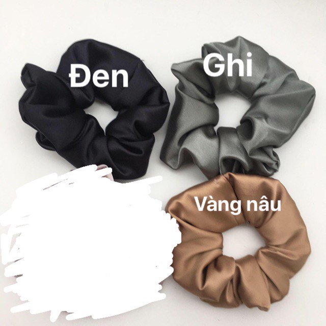 Cột tóc Vải Scrunchies - dây buộc tóc vải các màu vintage ảnh thật ( bảng 1)