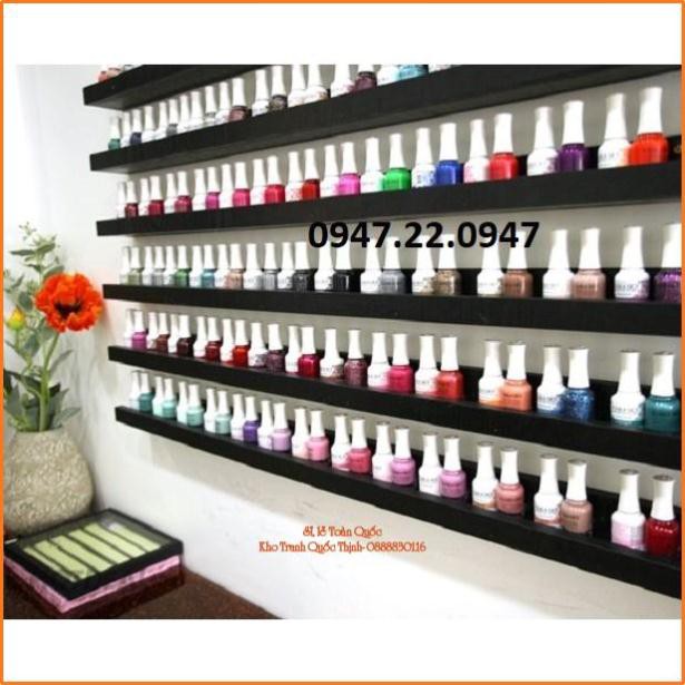 Bộ 2 thanh kệ sơn nail dài 1m gỗ lõi xannh chống ẩm + Tặng phụ kiện lắp đặt.