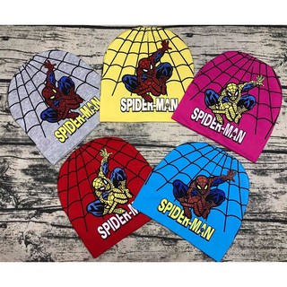 Mũ cotton Spider Man cho bé