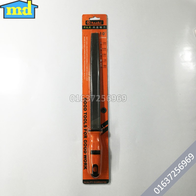 Giũa dẹp Asaki AK-3742 10inch-250mm