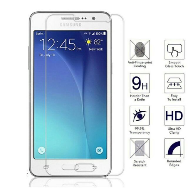 Dán kính cường lực 9H cho Galaxy J7 2015 - trong suốt
