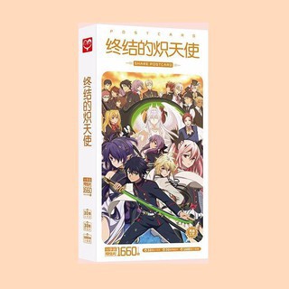 Hộp Postcard Bưu thiếp Anime Manga Chibi Có Sticker Nhiều Mẫu TOTORO DORORO HẮC QUẢN GIA GHIBLI THIÊN QUAN TỨ PHÚC