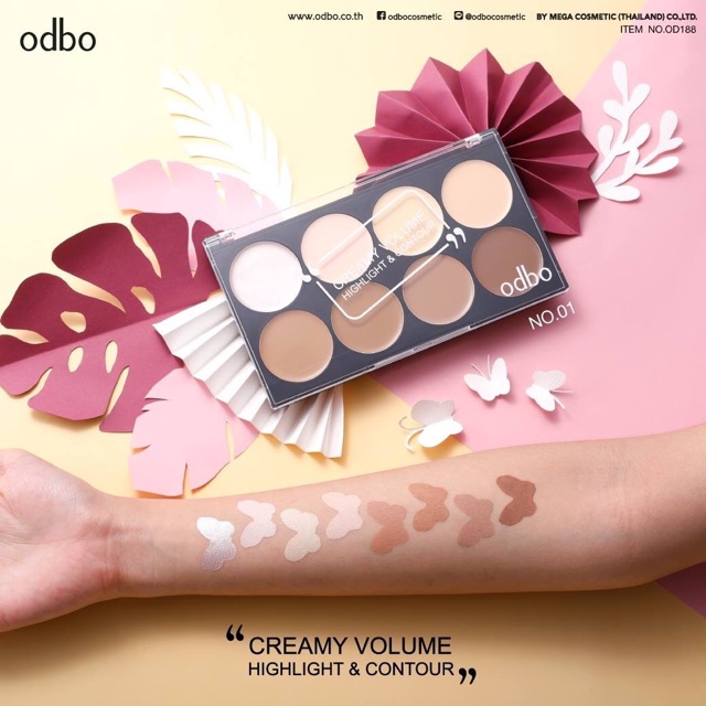 Phấn Tạo Khối Và Highlight Odbo Pro Palette OD138