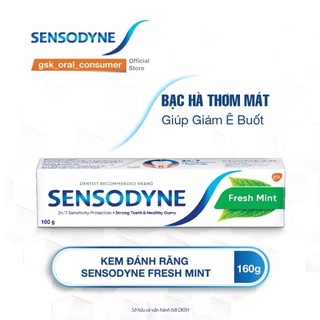 Kem đánh răng Sensodyne bạc hà 160g