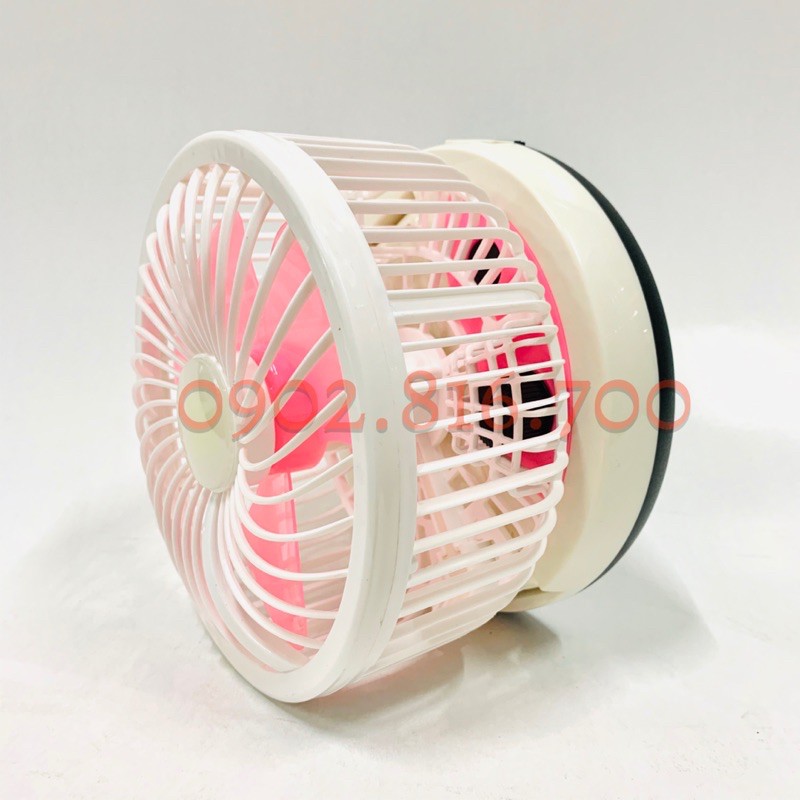 Quạt sạc tích điện gấp gọn Folding Fan KC - 5811 có đèn led quà tặng mùa nóng