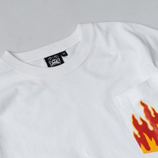 Áo Thun Gori - Flame Pocket - Trắng