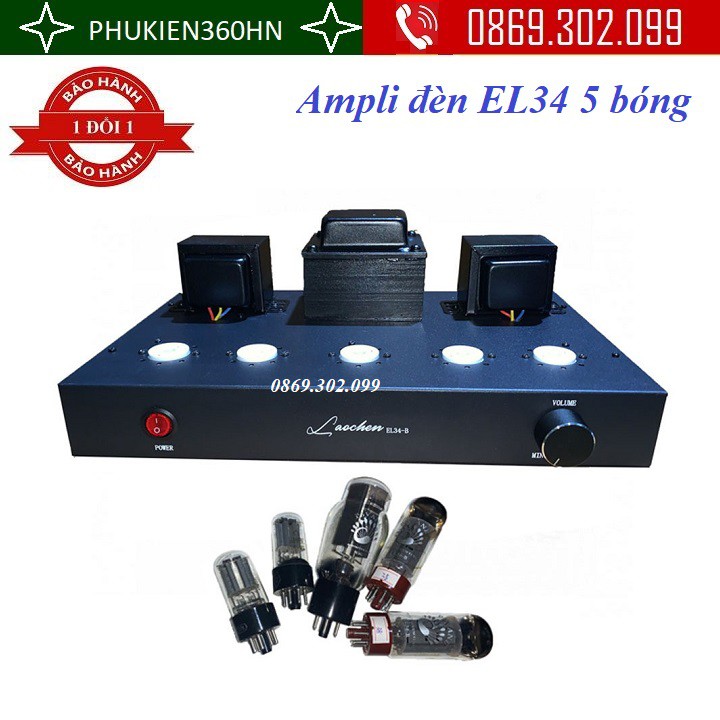 Ampli đèn EL34 hãng Oldchen công suất 10w/ 1 kênh chất âm mềm mại