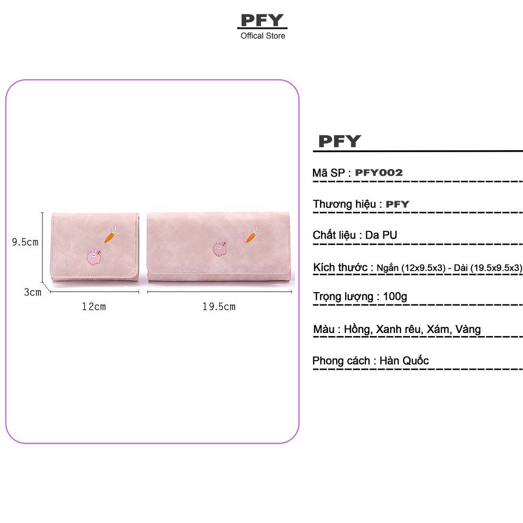 Ví cầm tay PERFECT FOR YOU dáng ngắn/ dài phong cách Hàn Quốc siêu đẹp nhiều ngăn tiện dụng