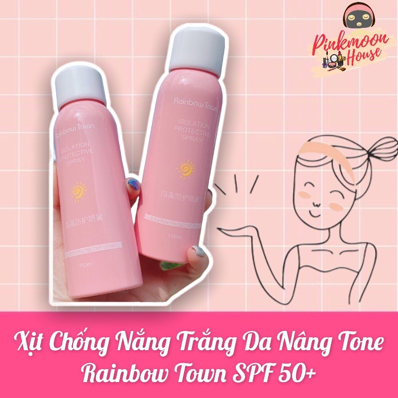 [NEW] ✨XỊT CHỐNG NẮNG TRẮNG DA SPF50+ RAINBOW TOWN ISOLATION PROTECTIVE SPRAY✨