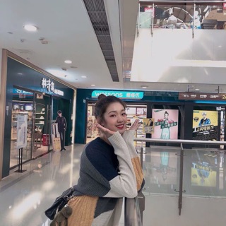 Áo Len Phối màu Ulzzang