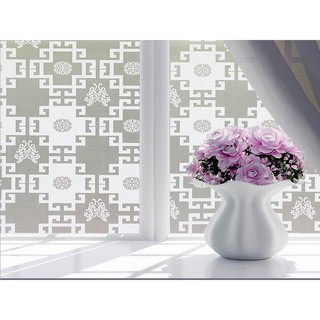 Combo 5m decal giấy dán kính Ô Vuông Trắng sang trọng (5mx0.6).