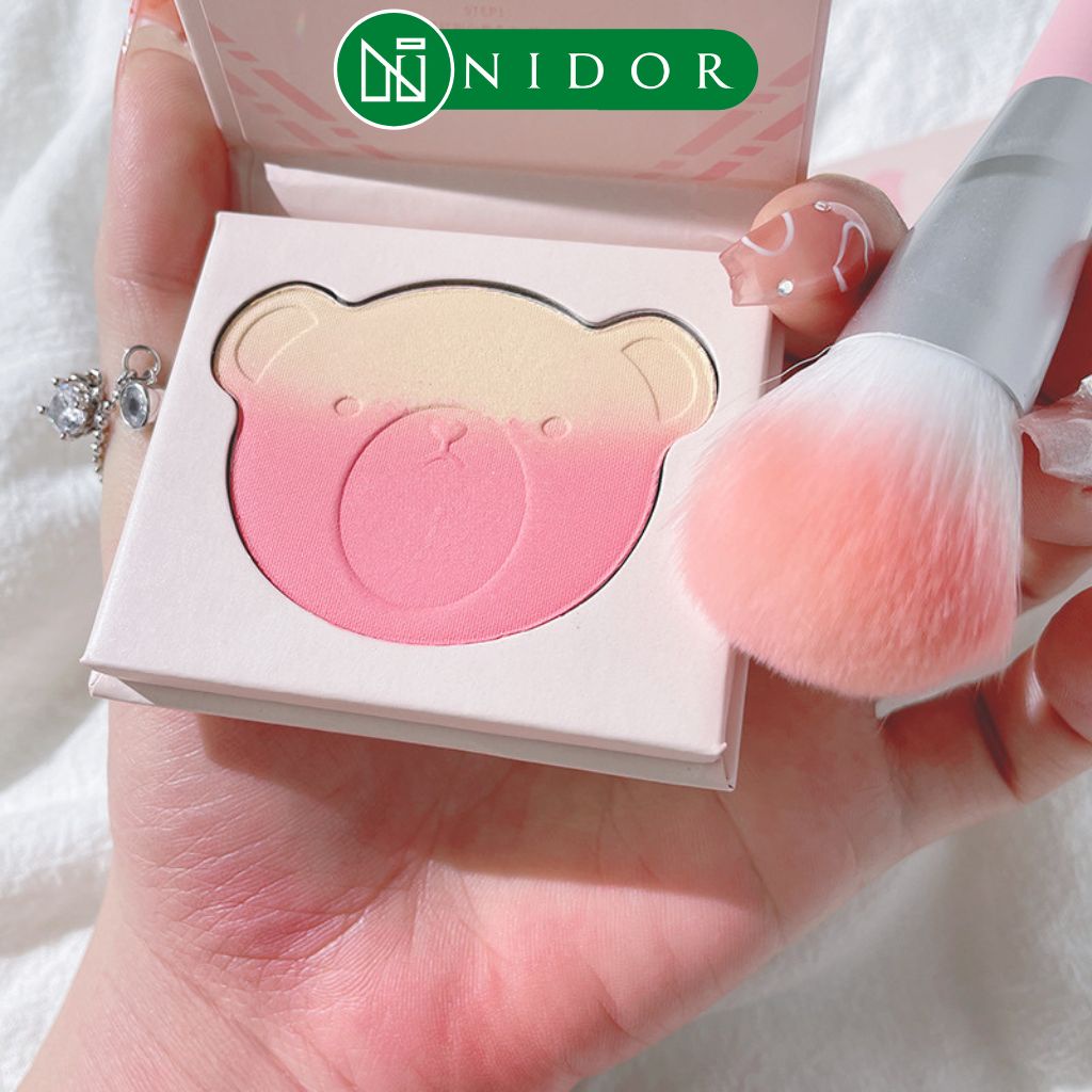 Phấn Má Hồng KAKASHOW Hình Gấu -  Pink Bear Series Gradient Blush - Nội Địa Trung