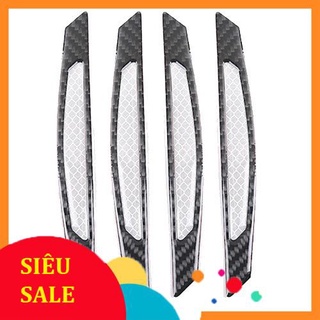 Bộ 4 Miếng Dán Chống Va Đập Cánh Cửa Phản Quang Bảo Vệ Cửa Xe Ô Tô
