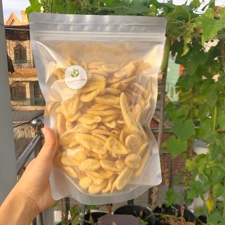 500g Chuối Sấy Giòn Nguyên Miếng loại 1-Giòn Ngọt-Không Chát