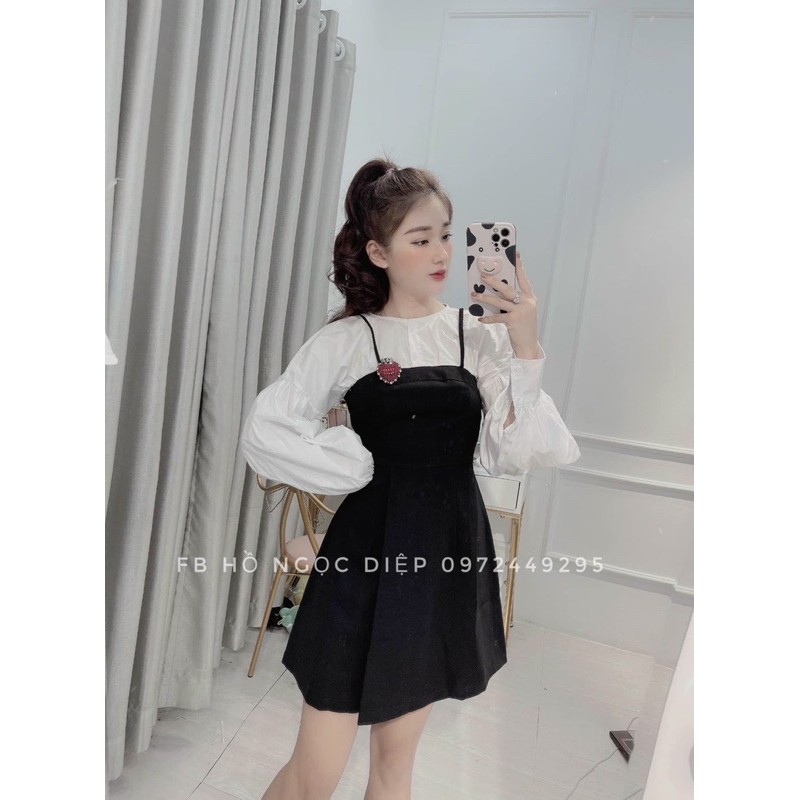 SET ÁO CỔ TRÒN TAG + YẾM A