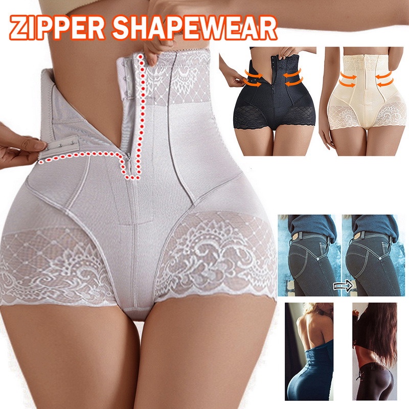 Quần lót định hình eo AOWEINISI phối khóa kéo thời trang quyến rũ dành cho nữ