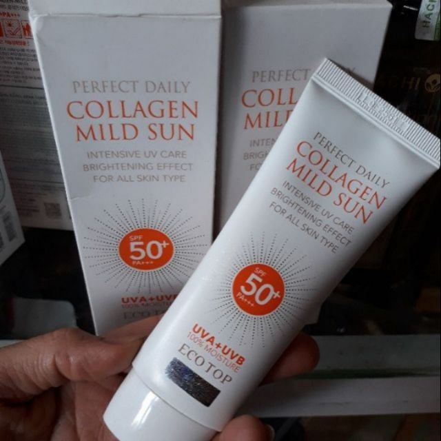 (Sỉ) Kem chống nắng hàn quốc  ECO TOP collagen mild sun