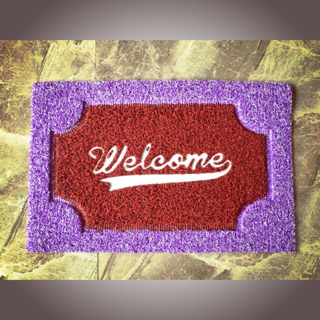 Thảm sợi mì welcome