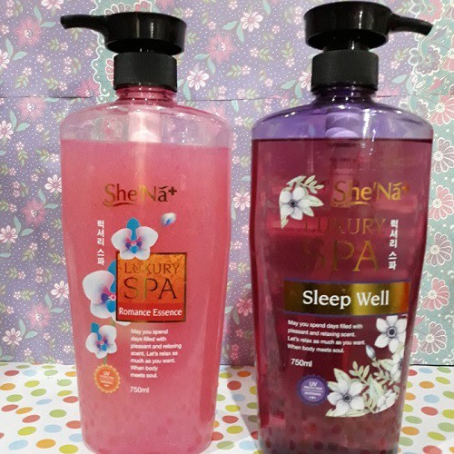 Sữa Tắm Hạt Massage Cao Cấp Shena Luxury Spa 750ml