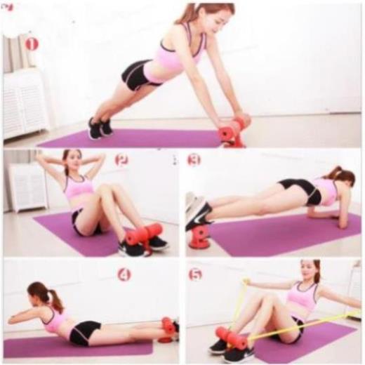 Dụng Cụ Tập cơ bụng, tập Gym tại Nhà, dụng cụ tập bụng có đế hút gắn sàn chữ T đa năng tại nhà  - MozaHouse