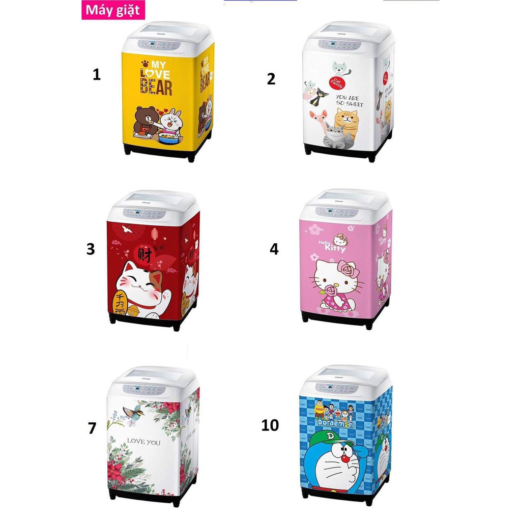 Miếng dán máy giặt 3D