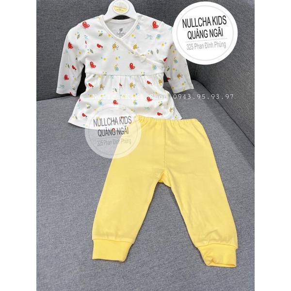 [FAFRINW05 giảm tối đa 30k đơn 150k]Bộ chữ A cổ tim họa tiết Lullaby cho bé gái NH675P