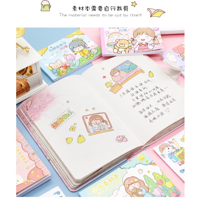Hộp 20 Tấm Sticker Dễ Thương