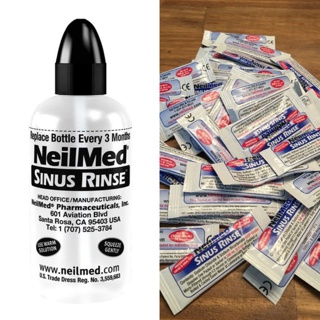 Combo 1 bình rửa mũi kèm 50 gói muối (hàng tách set)