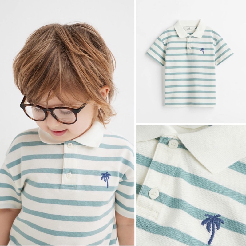 Áo Polo h&amp;m Auth săn sale cho bé