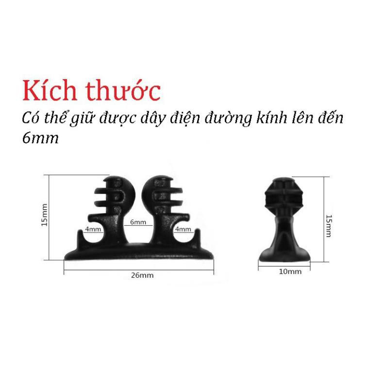 Combo 8 NÚT giữ dây sạc điện thoại dây điện đa năng trên ô tô văn phòng gia đình . | BigBuy360 - bigbuy360.vn
