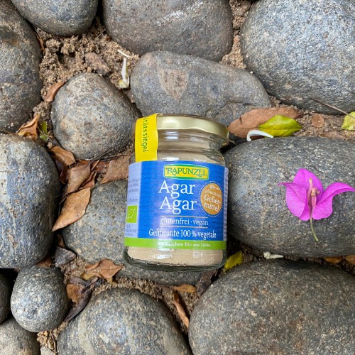 Date T6.2023 - Bột Agar Làm Thạch Rau Câu Hữu Cơ Rapunzel (60g)