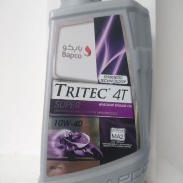 Dầu nhớt Bapco Tritec Super 4T 20W50 API SL 1 Lít