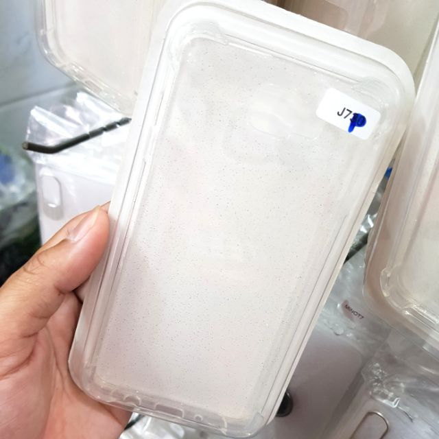 Ốp lưng Samsung J7 Prime dẻo kim tuyến chống sốc 4 cạnh hạn chế vàng ố cao cấp