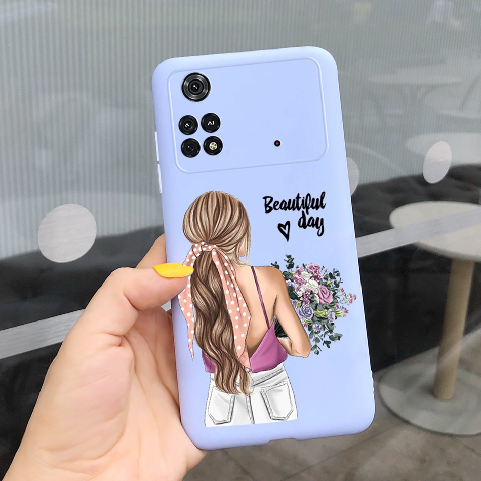 Ốp Điện Thoại TPU Silicon Mềm Màu Kẹo Hình Hoa Hướng Dương Cho Xiaomi Poco M4 Pro Poco M4 Pro 4G 6.43"