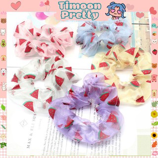 Cột tóc Vải Scrunchies 🍉 dây buộc tóc vải Dưa Hấu🍉 ảnh thật Hot