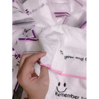 Khăn lau ủ tóc siêu thấm , giúp khô tóc nhanh