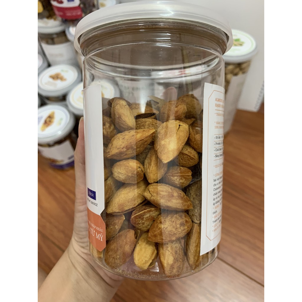 Hạnh Nhân Rang Bơ Nhập Khẩu Mỹ Vỏ Mỏng Hủ 500g