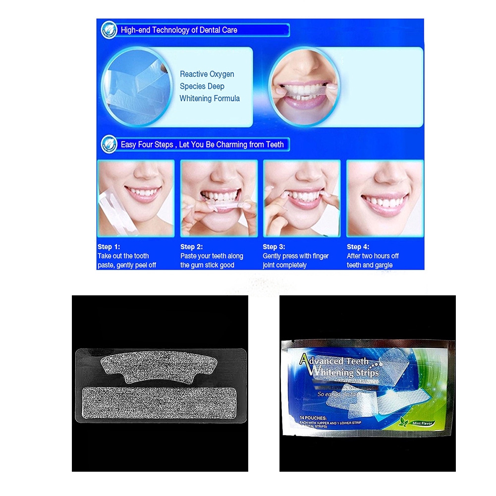 Miếng dán làm trắng răng an toàn dễ sử dụng giúp chăm sóc răng miệng