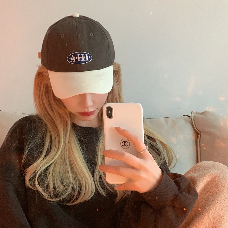 Mũ Lưỡi Trai Mềm Phối Màu Tương Phản Phong Cách Hàn Quốc Dễ Phối Đồ