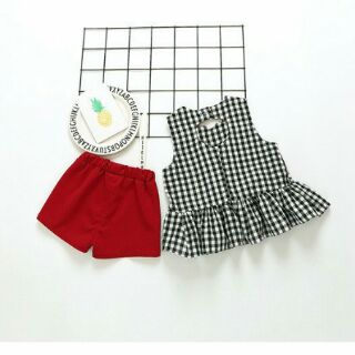 Set bộ bé gái trái tim