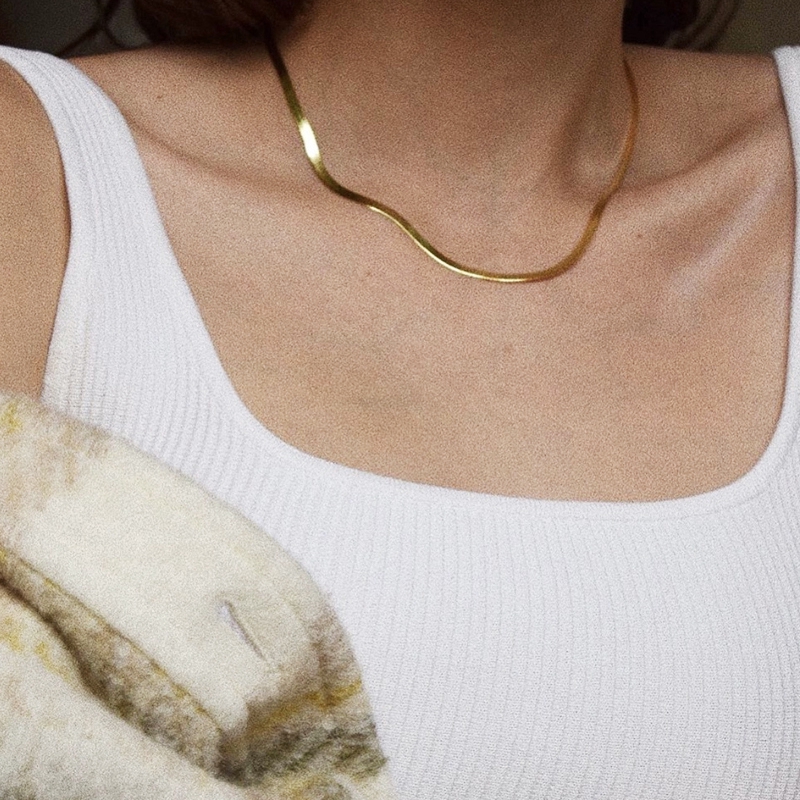 Vòng cổ VNOX mạ vàng/ bạc đơn giản thời trang cho nữ