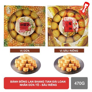 Bánh bông lan Shang Tian Đài Loan nhân Dứa - Sầu riêng 470g