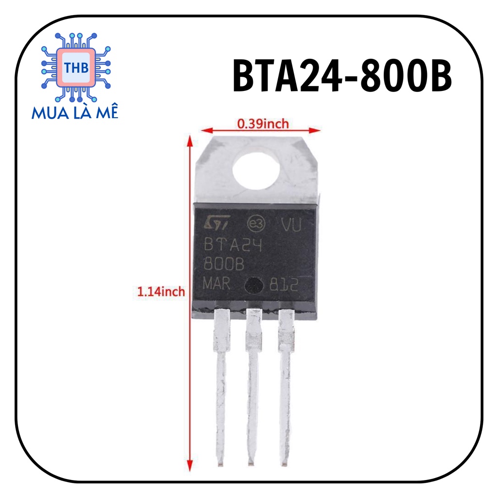 Triac BTA24 800B 25A 800V chất lượng tốt