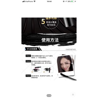 Mascara , chuốt mi M’aycreat 4D siêu dài, dày và cong mi