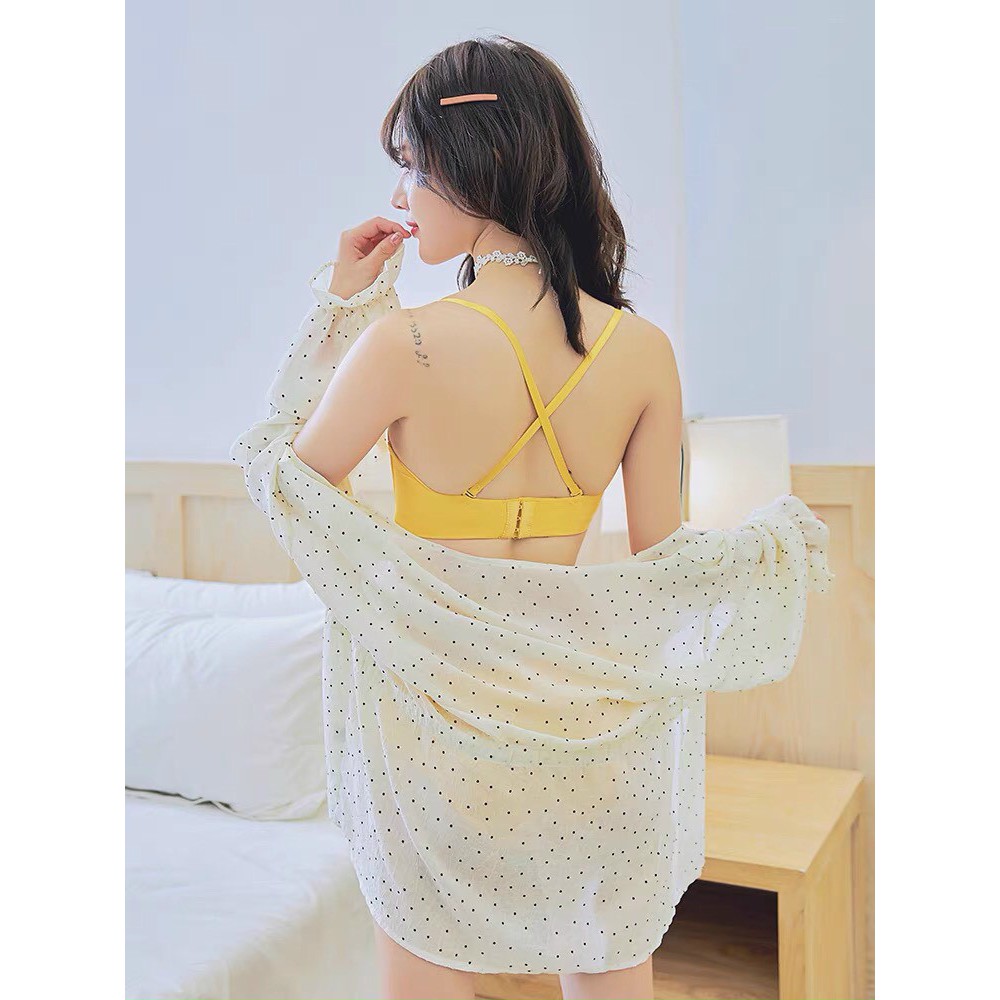 Sale 80% bán lấy tương tác: Áo ngực cotton 365 không gọng mút ép CM005 đệm nâng 2cm cam kết chất đẹp