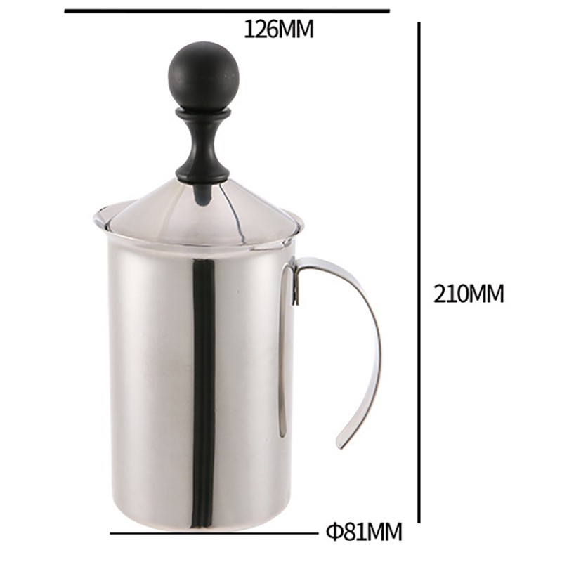 Manual Milk Frother Stainless Steel Cappuccino Milk Creamer Milk Foam Mesh Coffee Foamer Creamer Kitchen Applicance